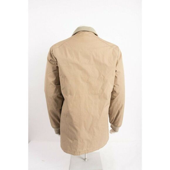 Vintage Woolrich Mens Beige Tan Coat Jacket Parka Collared Size M-L  All Weather - Picture 4 of 6